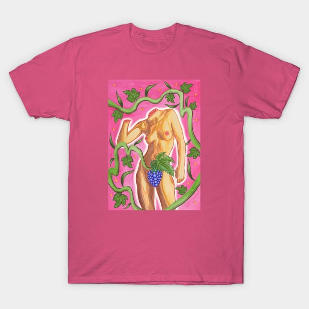 Berry Nude Painting T-Shirt by NibsonMother
